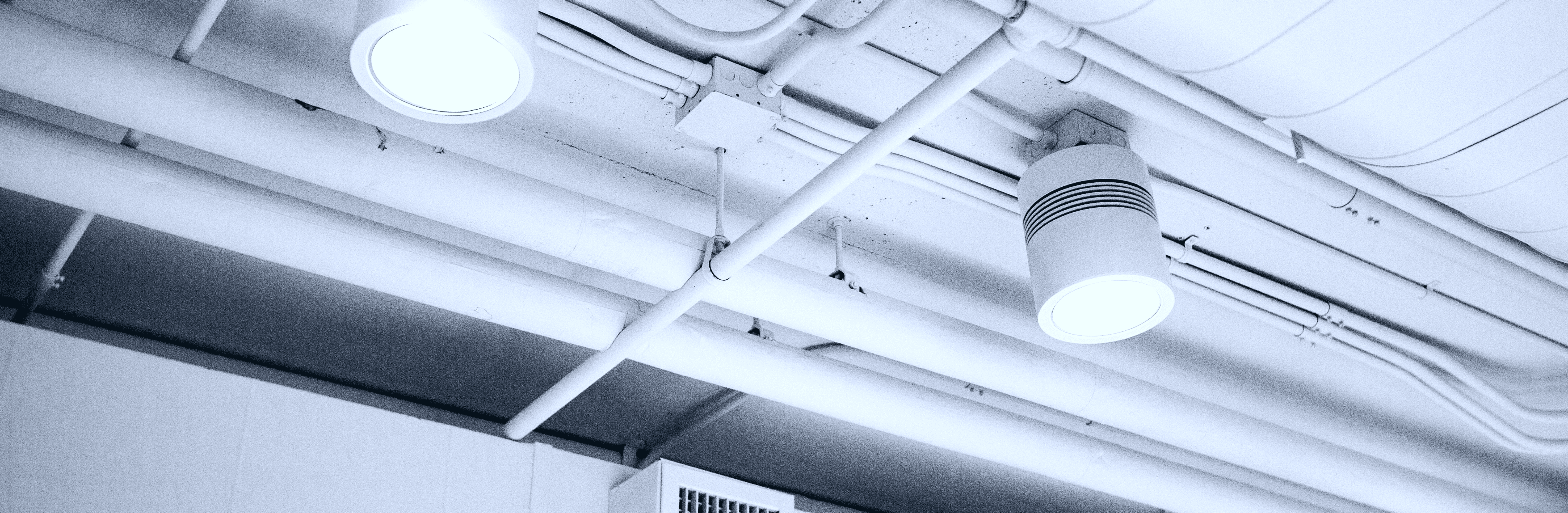 Industrial ceiling, About Us background